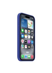 Apple Silicone Case Cover With MagSafe For iPhone 16 Ultramarine