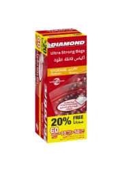 Diamond Zipper Storage Bags Medium Pack of 60