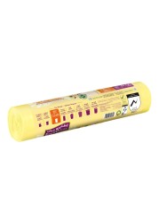 Enviro Guard 30 Gallon Vanilla Scented Anti-Bacterial Garbage Bags Yellow 60x90cm 20 Garbage Bags