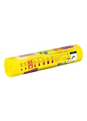 Enviro Care 30 Gallon Lemon Scented Drawstring Small Yellow 20 Garbage Bags
