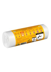 Enviro Guard 20 Gallon Anti Bacterial Small White 30 Garbage Bags