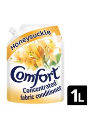 Comfort Honeysuckle Concentrated Fabric Conditioner White 1L