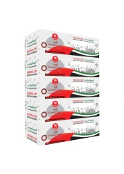 كارفور مناديل وجه ناعمة بيضاء بمناسبة اليوم الوطني لدولة الإمارات العربية المتحدة بيضاء مكونة من طبقتين 150 ورقة