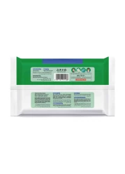 كارفور أوريجينال مناديل مبللة للعناية بالبشرة مضادة للبكتيريا 80 منديل - أبيض