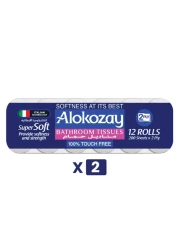 Alokozay Bathroom Tissues Rolls 2 Ply 24 Rolls