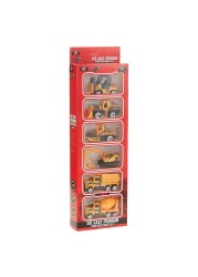 Power Joy Vroom Vroom 6-in-1 Diecast Premium Construction Car 86514 1 Yellow Pack of 6