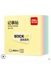 Aiwanto 2Pack Memo Paper Sticky Notes Memo Pad Set For School, Office & Home (400 Sheets Per Pack)