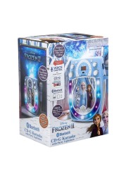 KIDdesigns FROZEN Bluetooth MP3 Sing Along Karaoke Machine - Kids Wireless Rechargeable Portable MP3 Karaoke w/ Mic, LED Light Show&hellip;