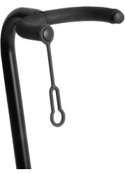 Mike Music Adjustable Guitar Stand; Holds Single Electric or Acoustic Guitar (Single Stand, Black)