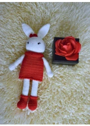 Handcrafted Heirloom Crochet Doll: Elegantly Designed Amigurumi Masterpiece, Lovingly Handmade from Luxurious Materials, a Treasured Keepsake for Connoisseurs and Cherished Gift 100% Cotton