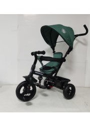 Lovely Baby LB 325HC Tricycle, Baby Push Trike, Kids First Bike, Pushchair, with Sun Canopy, Parent Handle & Footrest - Blue