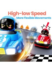 Remote Control Ejecting Bumper Cars High Speed RC Battle Cars with Ejector Seats, Multiplayer Toy Cars for Kids RC Battle Stunt Cars with LED Lights &amp; Sound, Ejecting RC Race Car Toddler Toys
