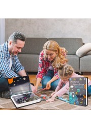 Magnetic Book Space Puzzle for Kids