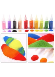 Samdone 12Pcs, Lot Kids DIY Sand Painting Toy Children Drawing Board Sets Bubble Sand Handmade Picture Paper Craft Sand Draw Art