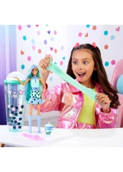 Barbie Pop Reveal Bubble Tea Series Doll &amp; Accessories with Fashion Doll &amp; Pet, 8 Surprises Include Color Change, Cup with Storage (Styles May Vary), HTJ21
