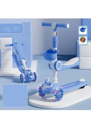 3-Wheel Kick Scooter for Kids &ndash; Adjustable Height (3-16 Years) Safe &amp; Sturdy Scooter for Boys &amp; Girls