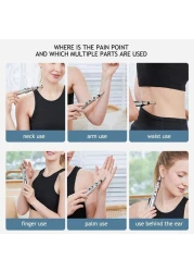 قلم الوخز بالإبر 3 في 1 مدلك قلم طاقة ميريديان الإلكتروني، آلة الوخز بالإبر بالليزر الكهربائية، أداة علاجية لتخفيف الآلام، مدلك نبض ميريديان لتخفيف الألم واسترخاء العضلات