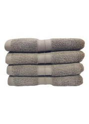 La Collection 550 GSM Cotton and Viscose Hand Towel Brown 50x90cm