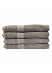 La Collection 550 GSM Cotton and Viscose Bath Towel Brown 70x140cm