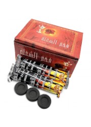Go2camps Alshoala Charcoal, 100 PCs, Bakhoor Coal Hamil Al Musk