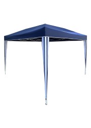 Star Pattern Foldable Gazebo Navy and White 3x3m