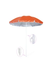 Beach Umbrella Plain Color 170CM Lightweight Durable UV Protection Portable Outdoor Shade for Beach Patio Picnic and Camping Easy Setup and Storage