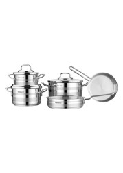 Korkmaz Astron Cookware Set A2055 Silver 8 PCS