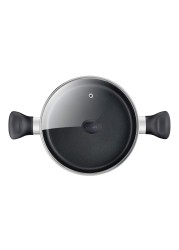 Tefal G6 Super Cook Stew Pot With Lid Black 30cm