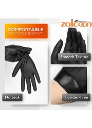 Falcon Nitrile Gloves - Black Powder Free - 100 Pieces (Small)