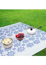 10KG Disposable Sofra Roll, Beautiful Sofra Table Sheet Rolls - Blue Flower