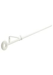 Curtain Rod Set White 140 Cm