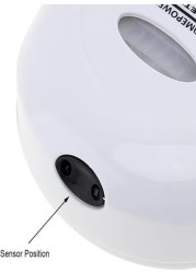 Radiotronics Motion Activated Toilet Night Light, Auto Motion Sensor Toilet Seat Night Light Bathroom Nightlight with Red and Green Light