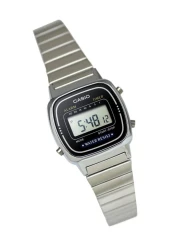 Casio - Women's Water Resistant Stainless Steel Digital Watch LA-670WA-1D