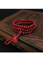 Aiwanto 6mm Natural Sandalwood Wooden Prayer Beads Bead Bracelet Jewelry