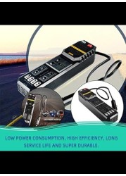 200W Mini Car Vehicle Inverter DC 12V to AC 220V USB Output High-power Power Inverter Small Car Special Edition – Black