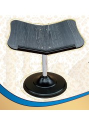 Metal Quran stand with wooden head Small black