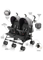 Teknum Twin Stroller Fellow - Grey