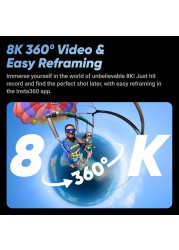 Insta360 X4 Get-Set Bundle - 8K Waterproof 360 Action Camera, 4K Wide-Angle Video, Invisible Selfie Stick, Removable Lens Guards, 135 Min Battery Life, AI Editing, Stabilization