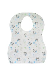 Disney Mickey Printed Disposable Baby Bib White 8 PCS