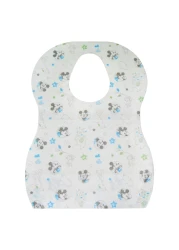 Disney Mickey Printed Disposable Baby Bib White 8 PCS
