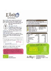 Ella&#39;s Kitchen The White One Gluten Free Dairy Free Organic Squished Smoothie Fruits Baby Food, 6 Months+, 90g Pack of 4