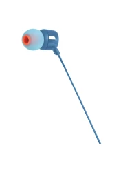 JBL Tune 110 Headphones Wired In-Ear Deep And Powerful Pure Bass Sound Blue
