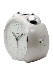 Casio - Classic Alarm Clock TQ-369-7DF Silver/White 116x130x90centimeter