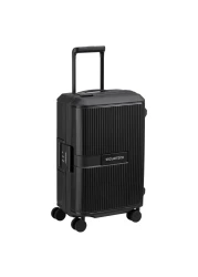 Delsey Paris Securitech Stone 4 Double Wheels Luggage Hard Trolley Black 55cm