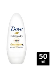 Dove Women Antiperspirant Deodorant Roll-On With 48 Hour Protection And &frac14; Moisturising Cream Invisible Dry Alcohol Free Antiperspirant 50ml