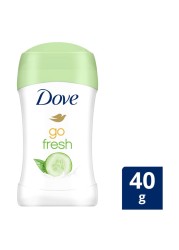 Dove Go Fresh Women&#39;S Antiperspirant Deodorant Stick With 48Hr Protection Cucumber &amp; Green Tea Alcohol Free Antiperspirant With &frac14; Moisturising Cream 40g