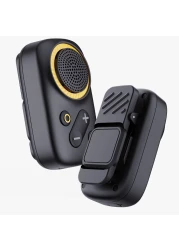 Green Lion Pulse Wearable BT Speaker, 600mAh Battery, 3W Power, Voice Assistant, Dual Magnet, IPX5 Waterproof, 32mm Speaker, 8H Playtime, Type-C Charging - Black
