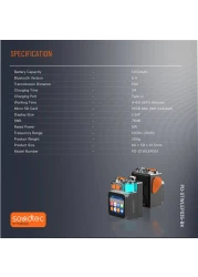 Porodo Soundtec Pocket Elite Speaker &amp; Dialer, 100Hz-20kHz Frequency Range, 1200mAh Battery, 5W Rated Power, Bluetooth 5.4, 2.64&quot; Touch Display, Micro SD Slot, HiFi Sound
