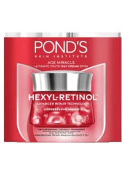 آيج ميراكل، إشراقة شابة من بوندس، كريم نهاري للوجه، مع SPF18 PA++، وههيكسيل ريتينول، ٥٠غرام