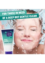 Clean and Clear Face Cream Wash Deep Action 150ml